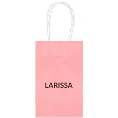 Big Bold Name Medium Twisted Handled Bags