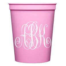 Large Interlocking Script Monogram Stadium Cups