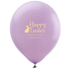 Script Happy Easter Bunny Latex Balloons