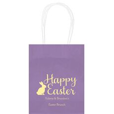 Script Happy Easter Bunny Mini Twisted Handled Bags