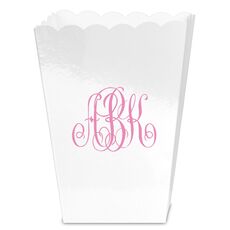 Large Interlocking Script Monogram Mini Popcorn Boxes