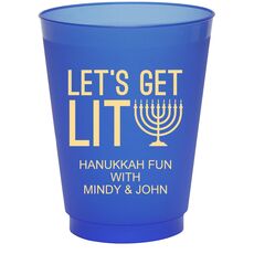 Let's Get Lit Colored Shatterproof Cups