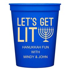 Let's Get Lit Stadium Cups