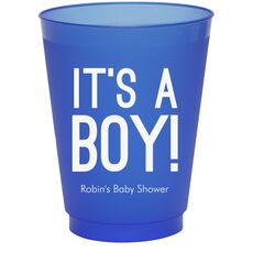 It's A Boy Colored Shatterproof Cups
