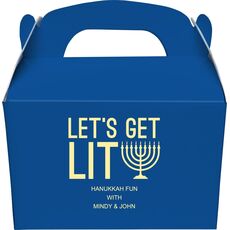Let's Get Lit Gable Favor Boxes