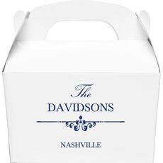 Fleur Bar Gable Favor Boxes
