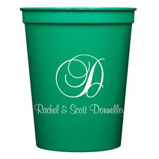 Elegant Initial Stadium Cups