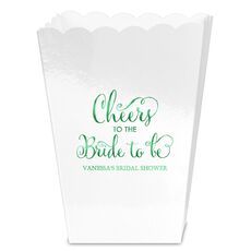 Cheers To The Bride To Be Mini Popcorn Boxes