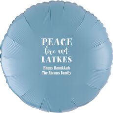 Peace Love And Latkes Mylar Balloons