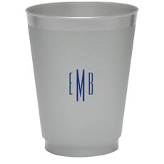 Commonwealth Monogram Colored Shatterproof Cups