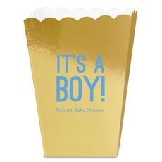 It's A Boy Mini Popcorn Boxes