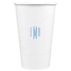Commonwealth Monogram Paper Coffee Cups