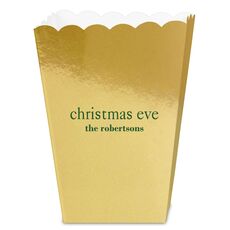 Big Word Christmas Eve Mini Popcorn Boxes