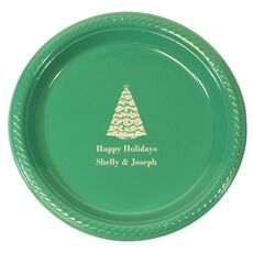 Christmas Tree Plastic Plates