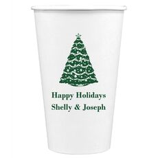 Christmas Tree Paper Coffee Cups