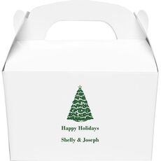 Christmas Tree Gable Favor Boxes