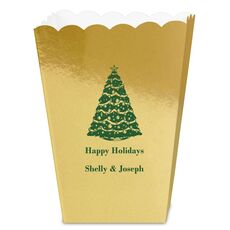 Christmas Tree Mini Popcorn Boxes