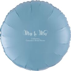 Miss To Mrs Mylar Balloons