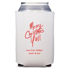 Fun Merry Christmas Y'all Collapsible Huggers