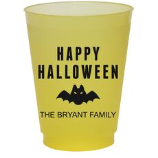 Happy Halloween Bat Colored Shatterproof Cups