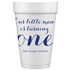 Our Little Man Styrofoam Cups