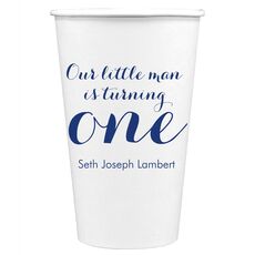 Our Little Man Paper Coffee Cups
