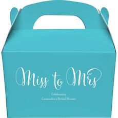 Miss To Mrs Gable Favor Boxes