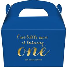 Our Little Man Gable Favor Boxes