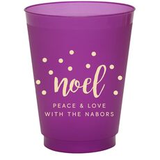 Confetti Dots Noel Colored Shatterproof Cups