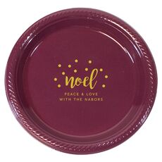 Confetti Dots Noel Plastic Plates
