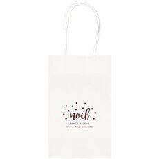 Confetti Dots Noel Medium Twisted Handled Bags
