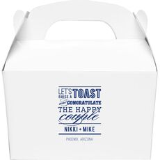 Let's Raise a Toast Gable Favor Boxes