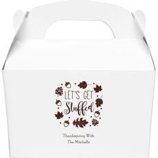 Let's Get Stuffed Gable Favor Boxes