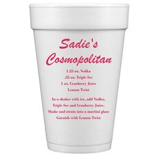 A Lot of Text Styrofoam Cups