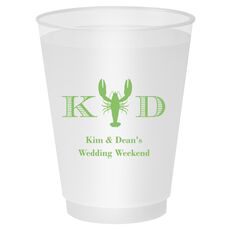 Initial Lobster Shatterproof Cups