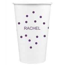 Confetti Dot Party Paper Coffee Cups