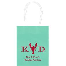 Initial Lobster Mini Twisted Handled Bags