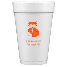 Little Fox Styrofoam Cups