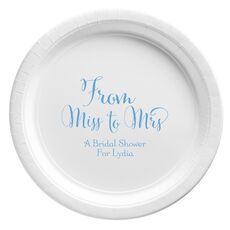 From Miss to Mrs Paper Plates