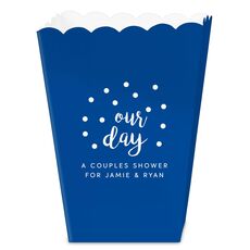 Confetti Dots Our Day Mini Popcorn Boxes
