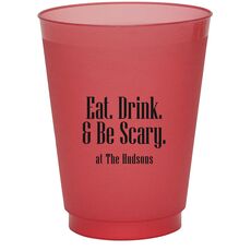 Eat Drink & Be Scary Colored Shatterproof Cups