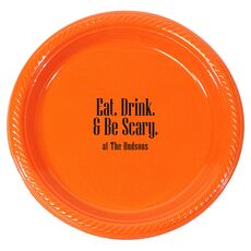 Eat Drink & Be Scary Plastic Plates