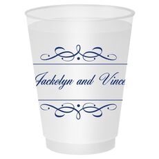 Royal Flourish Framed Names Shatterproof Cups