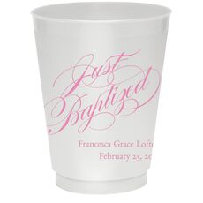 Romantic Just Baptized Colored Shatterproof Cups