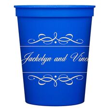 Royal Flourish Framed Names Stadium Cups