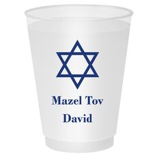 Traditional Star of David Shatterproof Cups