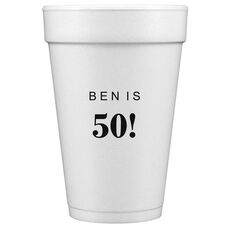 Big Year Printed Styrofoam Cups