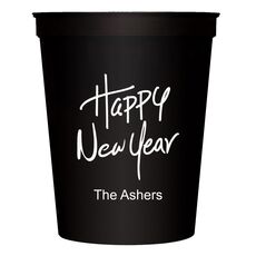 Fun Happy New Year Stadium Cups