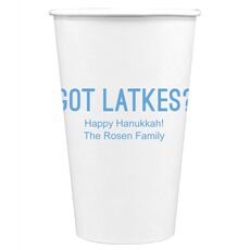Got Latkes Paper Coffee Cups