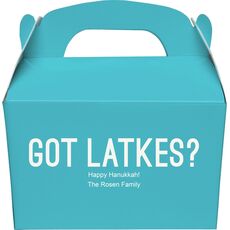 Got Latkes Gable Favor Boxes